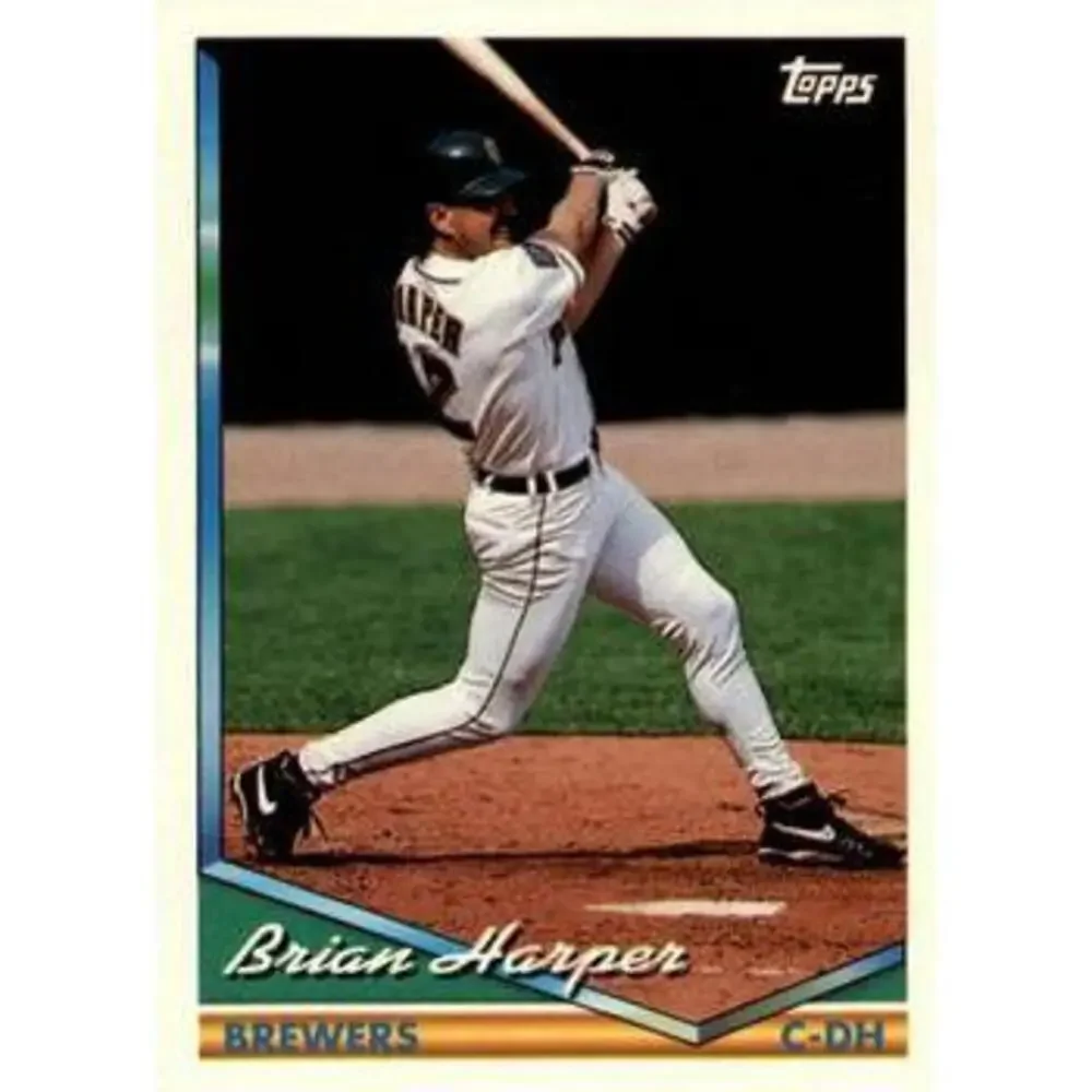 1994 Topps Traded Brian Harper 21T Milwaukee Brewers